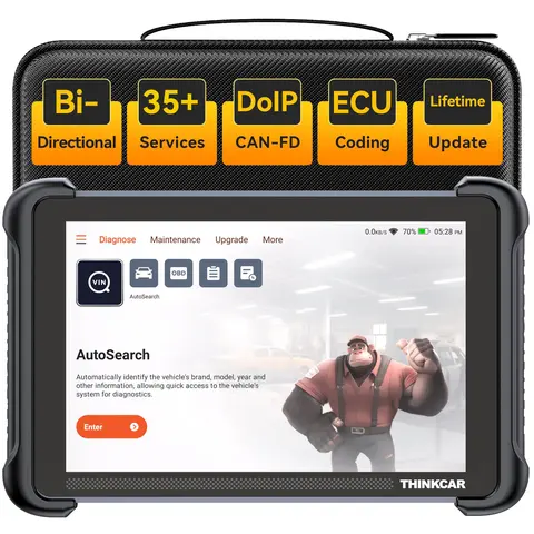 【toolupgrade】THINKCAR Lifetime Free Update Car OBD2 Scanner Tool, THINKSCAN 689BT All-System Automotive Diagnostic Tool, Bi-Directional OBD2 Scanner with ECU Coding, 35+ Services, FCA Autoauth, CANFD&DoIP，Bidirectional Scan Tool