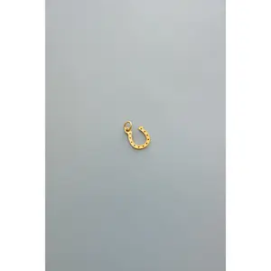 Gold Horseshoe Charm