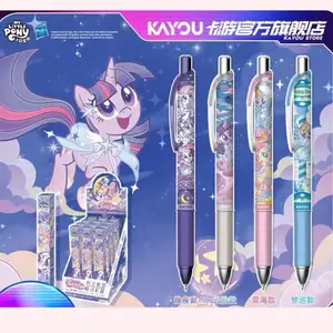 Kayou My Little Pony Neutral Pen Blind Box - Friendship Pen Fantasy Version, Black Retractable Roller Ball Pen - 1 Full Box (12 Pens Inside)
