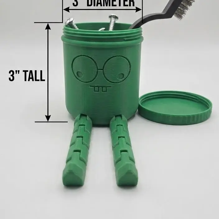 3D Printed Wiggly Leg Jar Buddy