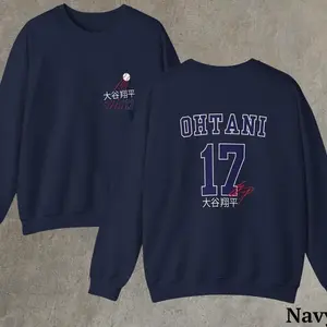 LA Dodgers Ohtani Tees 2 Sided Sweater, Hoodie, Shohei Ohtani LA Dodgers Baseball Crewneck Casual Classic Menswear Cotton Fabric Pullover, clothing, Unisex Gift