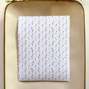 Polymer Clay Transfer Sheet – Water-Soluble, Jewelry Making, Earring Design, Seamless Pattern, Clay Tools - Purple Florals 4