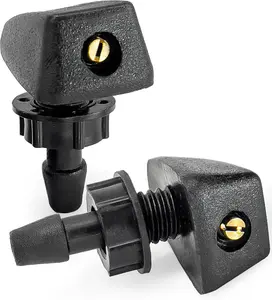 Universal Windshield washer nozzles 2-Pack, Adjustable Wiper water Sprayers, Fits      Windscreen washer jets  accessories