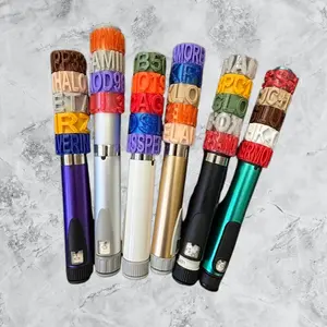 Name tag labels for V1, V2, and V3 pens