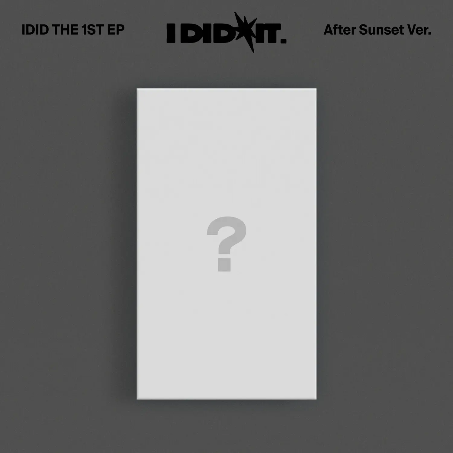 Idid - I Did It. (After Sunset Ver.)  [COMPACT DISC - CD] Extended Play, Photo Book, Photos, Poster