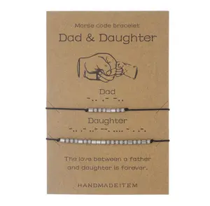 Morse code (family)inspirational bracelets