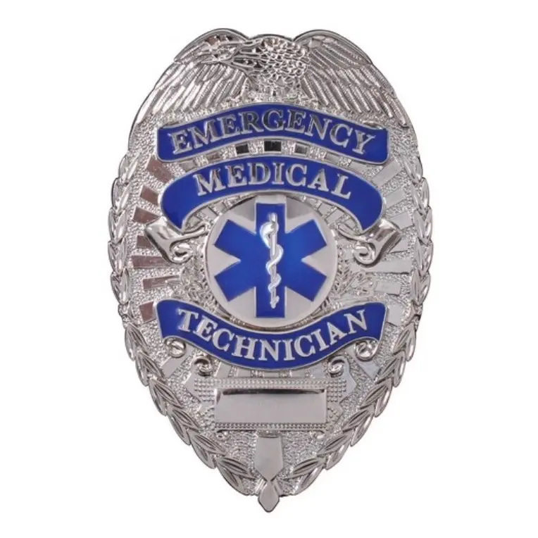 Deluxe Metal Badge EMT – Collector’s Edition” “High-quality plain badge, perfect for display, cosplay, or as a unique gift for EMT enthusiasts. Not for official use.”
