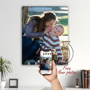 Custom Canvas Poster Personalized Canvas Prints with Your Photos Unique Gift for Christmas Valentine's Day Wedding Housewarming Family Photo Creative Wall Art Bedroom Home Decor Love Theme