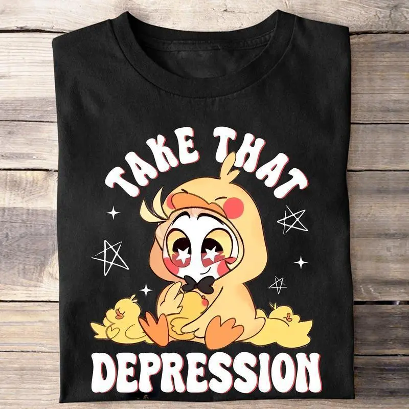 Lucifer Take That Depression Hazbin Hotel shirt, Hazbi!n Hotel Movie shirt, Lucifer Morning T-shirt
