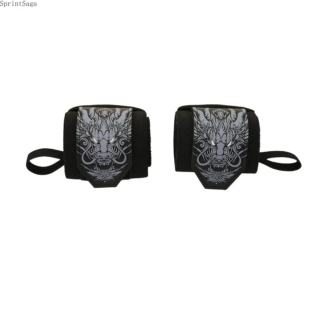 Unisex 1-Piece Dragon Pattern Thick Wrist Guard - Adjustable Pressurized Strap, Anti-Injury Protective Gear, Arm Compression Protective Gear for Strength Training, Injury Prevention