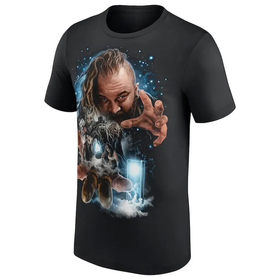 Men's Black Bray Wyatt Portrait Crewneck T-Shirt - Unisex Casual Basic Short-Sleeve Cotton Soft Graphic Top, Hoodie, Sweatshirt (Menswear Top)