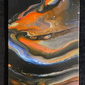 16X12 Canvas Paint Pouring Unique One of a Kind Piece of Art for any Space