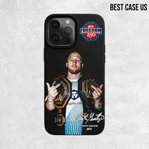 UFC Freedom 250 Justin Gaethje Phone Case for iPhone 17 16 15 14 13 12 11 Pro Max | UFC Fighter Sports Fan Gift Cover