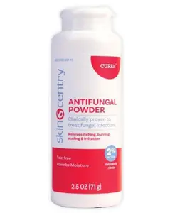 Antifungal Powder, 2% Miconazole Nitrate, Treats Athlete's Foot, Jock Itch, Ringworm, Talc Free, Moisturizing, Relieves Itching, 2.5oz