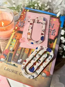 Gilmore Girls Fall Jumbo Acrylic Paperclip Sublimated Bookmark – Bookish Page Holder Topper Sublimation