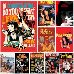 P-Pulp F-Fiction Poster Bedroom Home Decor Art Poster Perfect Gift for Family and Friends