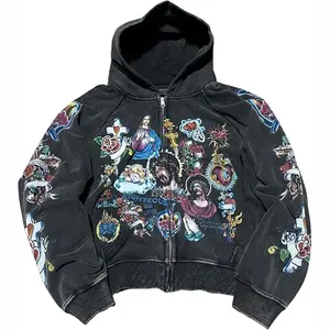 2K Letter Zip Up Hoodie – Oversized Unisex Sweatshirt| Bold Streetwear Design Casual Fabric