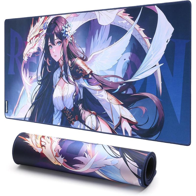 Redragon P046S Anime Gaming Mouse Pad - Smooth Lycra Surface, Anti-Slip Rubber Base, Spill-Resistant, Durable 5mm Thick Design, 13 x 10 inches, Gaming accessories, Dark Blue Redragon P046S Anime Gaming Mouse Pad - Smooth Lycra Surface, Anti-Slip Rubber Base, Spill-Resistant, Durable 5mm Thick Design, 13 x 10 inches, Gaming accessories, Dark Blue