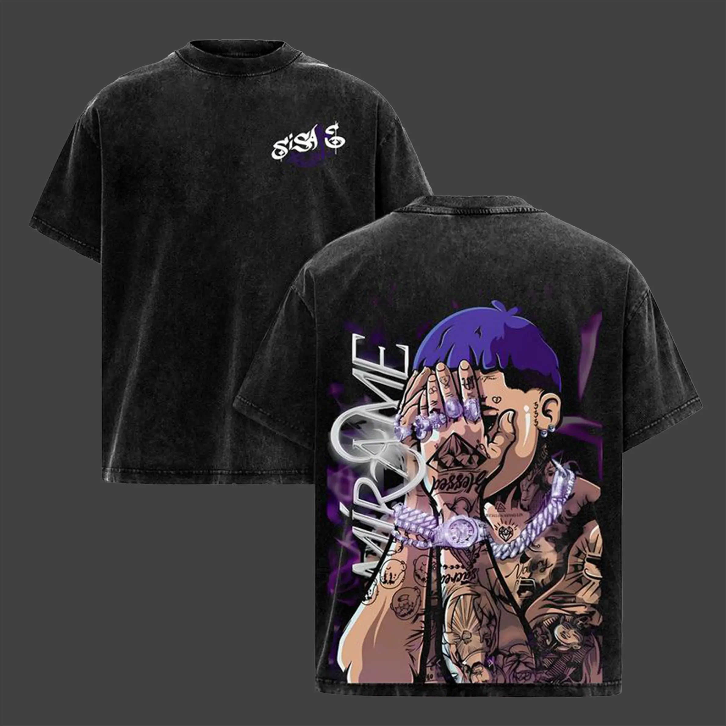 Blessd SI SABE Album Tour 2025 Tee Washed – Vintage Heavy Cotton