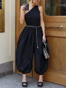 Women's Casual Oversized Harem Pants, Spring & Fall Loose-Fit Wide Leg Trousers, Comfortable Aladdin Style Sweatpants for Daily Wear