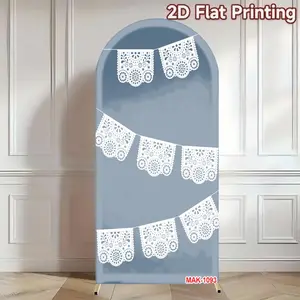 Mexican Fiesta Party Decoration 2-Sided Arch Cover Backdrop Baby Shower Arch Wall Kids Birthday Party Photo Banner Background