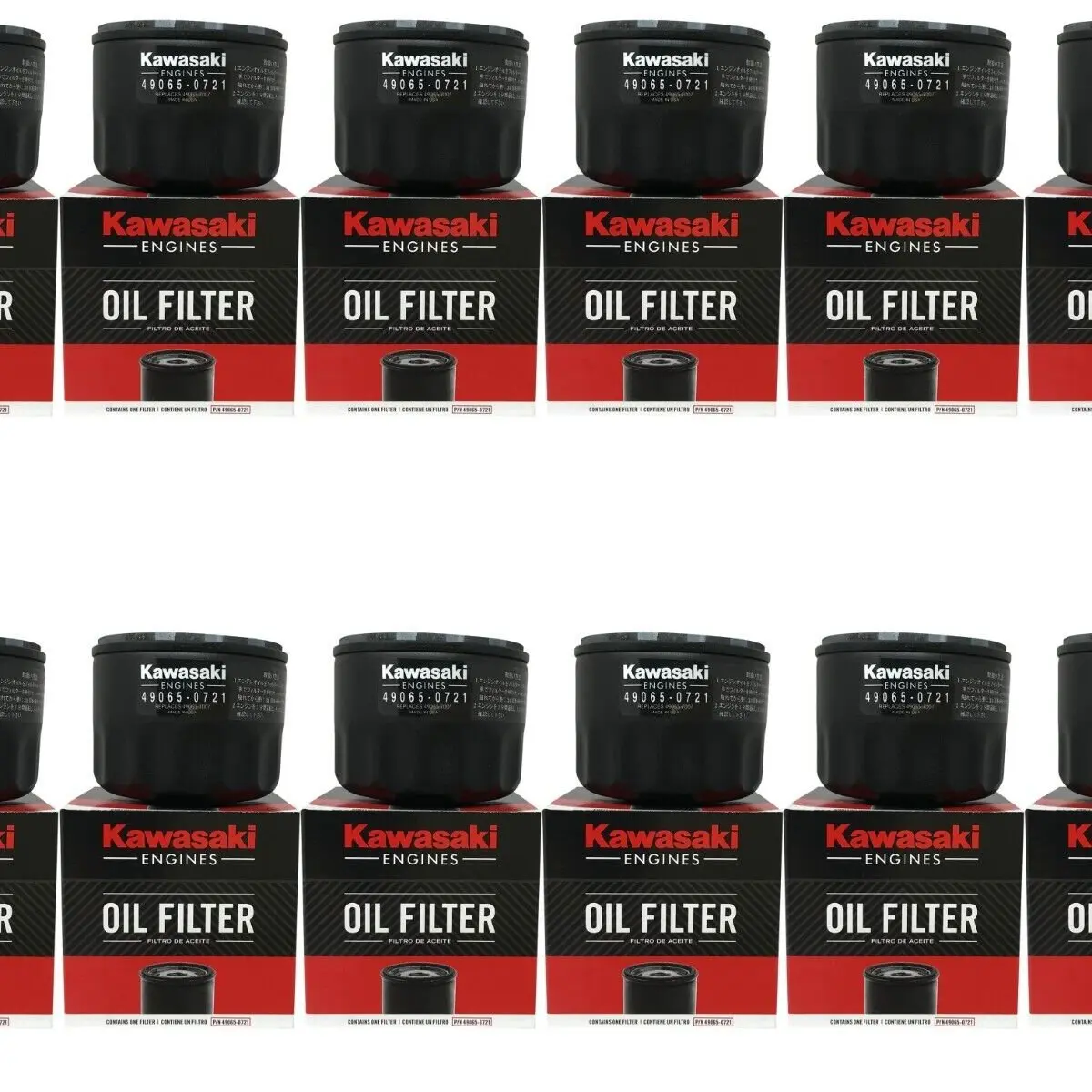 12 Pack OEM Kawasaki 49065-0721 Oil Filter Replaces 49065-7007