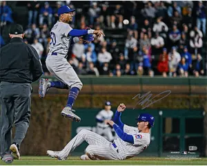 Mookie Betts Los Angeles Dodgers Autographed 16" x 20" Shortstop Photograph - Fanatics Authentic Certified