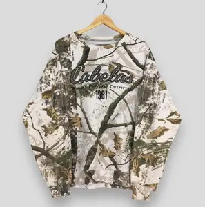 Men's Long Sleeve Cotton Camouflage hoodie Pocket Hunting Shirt | Realtree EDGE