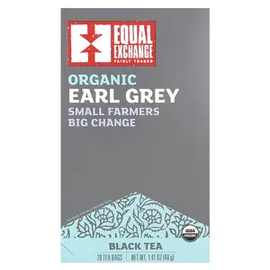 Equal Exchange Organic Earl Grey, Black Tea, 20 Tea Bags, 1.41 oz (40 g)