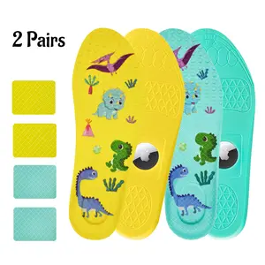 Kids' Airtag Insoles - 2 Pairs Comfortable Securely Hidden Holder   Footwear  Shoe  Inserts for AirTag Tracking Device All Seasons Use
