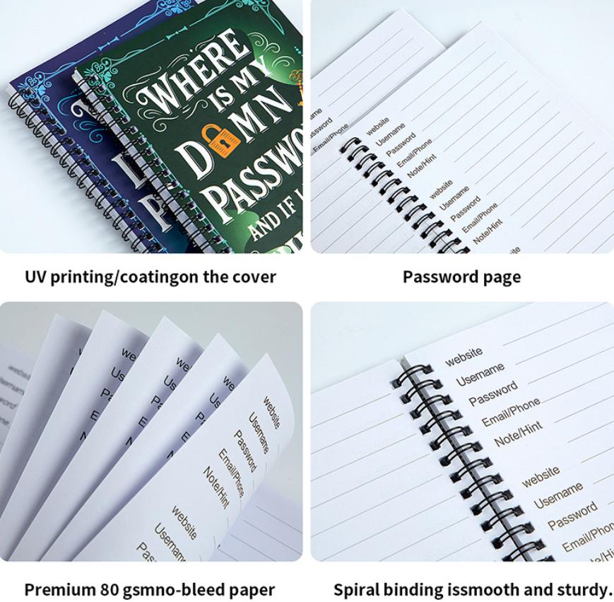Compact Password Keeper Notebook, Lightweight Layered Tabs Organizer with Sturdy Build, Versatile Security Tool & Notebook Accessory for All Ages Compact Password Keeper Notebook, Lightweight Layered Tabs Organizer with Sturdy Build, Versatile Security Tool & Notebook Accessory for All Ages
