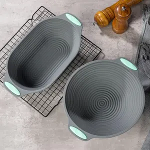 Thickened Silicone Cake Mold Bread Flour Fermentation Basket Dough Fermentation Basin Oven Baking Utensils