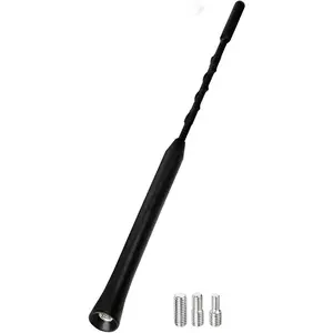 9 Inch Car Antenna Replacement - Universal Waterproof Flexible Rubber Roof Antenna for Cars Trucks SUV, Car AM FM Radio Antenna Mast with M4 M5 M6 Screw adapters