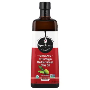 Spectrum Culinary Organic Extra Virgin Mediterranean Olive Oil, 32 fl oz (946 ml)