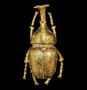 Gold Elephant Beetle Wall Décor