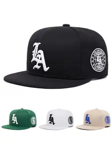2026 New Fashionable Creative Baseball Hat LA Letter Side Earth Embroidered Flat Edge Hat Street Personalized Hip Hop Skateboarding Hat Outdoor Sports Sunshade Hat Daily Leisure Commuting Decorative Hat Male Female Same Style2026 New Fashionable Creative