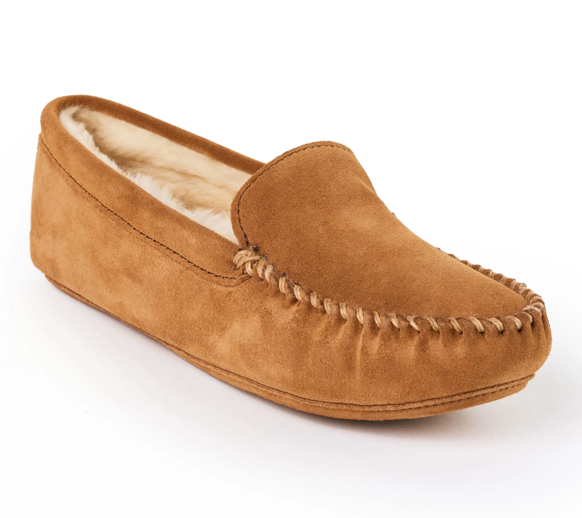 Minnetonka Men's Suede Sheepskin Softsole Slippers Minnetonka Men's Suede Sheepskin Softsole Slippers