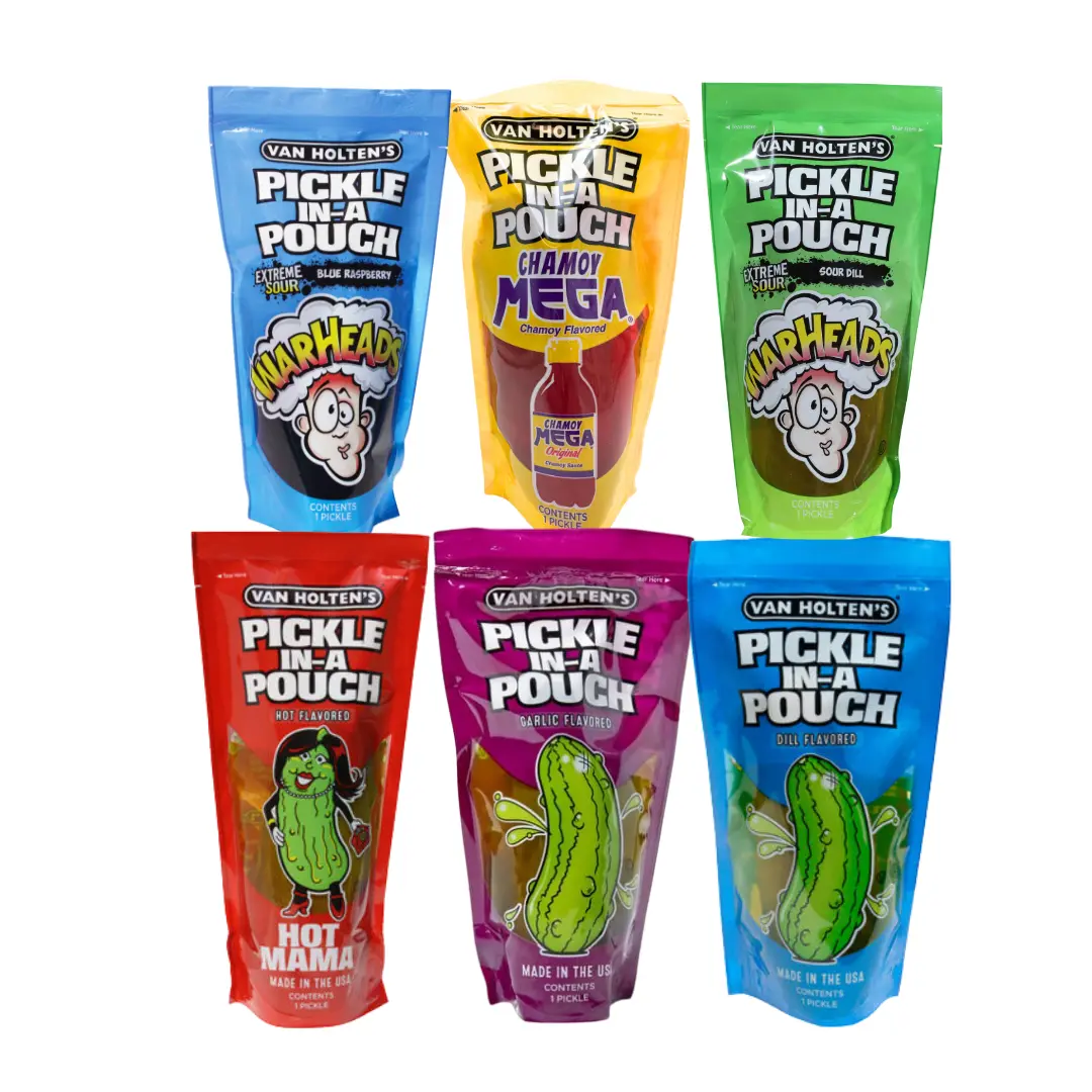 6-Piece PICKLE SET INCLUDING BLUE RAZZ & CHAMOY PICKLE, Rare, pickle, HOT Flavor, Trendy, Bundle, Value 6-Piece PICKLE SET INCLUDING BLUE RAZZ & CHAMOY PICKLE, Rare, pickle, HOT Flavor, Trendy, Bundle, Value