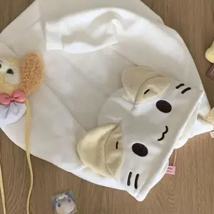 Kawaii Lolita Style Women Fleece Hoodies Cutecore Oversize Japanese Soft Girl Zipper Sweatshirt Casual Cartoon Cardigan Jacket