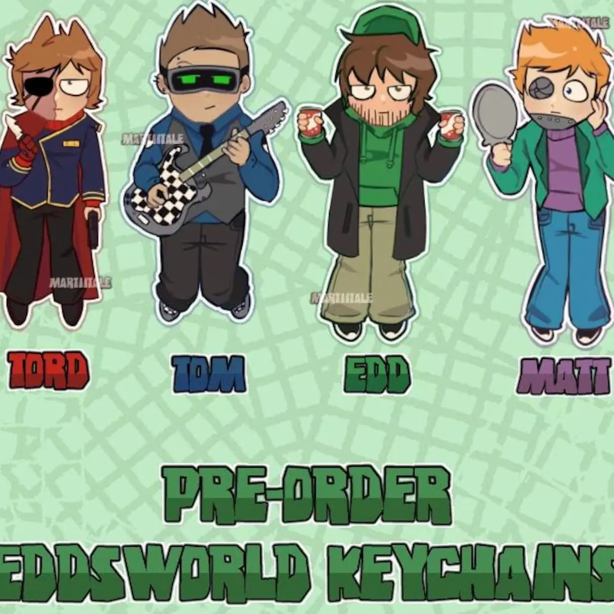 Limited  Wtfuture Eddsworld acrylic keychains