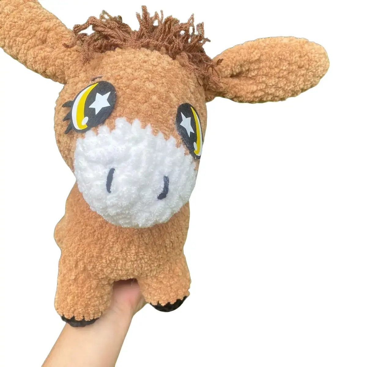 Crochet Donkey  amigurumi | Plush Animal , Dunkey  | Self made