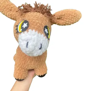 Crochet Donkey  amigurumi | Plush Animal , Dunkey  | Self made