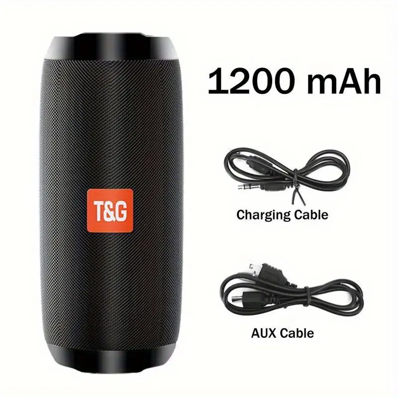 Portable Outdoor Bluetooth Speaker,Wireless Audio Subwoofer Plug, Strengthen earthquake resistance, Built-in microphone,TWS Stereo Subwoofer Rod Hands-Free Call/FM/TF Card/U Disk