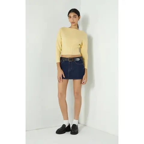 Your Favorite Women's Cosette Ribbed Off-The-Shoulder Sweater