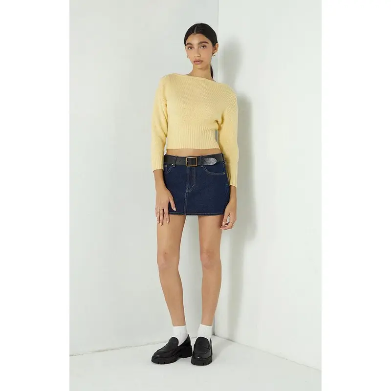 Your Favorite Women's Cosette Ribbed Off-The-Shoulder Sweater