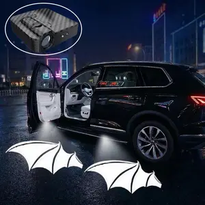 2pcs Bat wing Door Projection Light/laser Lamp/new Welcome Light/modified Decoration Floor Lamp (batteries Not Included)