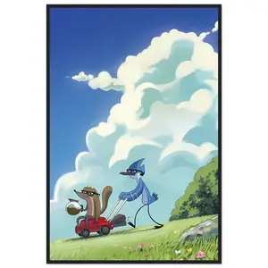 Regular Show - Shatterproof Plexiglass Wooden Framed Poster