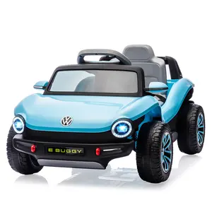 12V Battery Electric Ride On Vehicle for Toddlers, Stylish 4-Wheel Kids Toy Car with Dual Control. Features parental remote mode, LED lighting, USB playback, horn and music, for daily indoor and outdoor play.