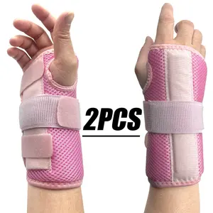 2pcs Breathable Sports Wrist Support Strap, Wrist Wraps, Detachable Adjustable Pressure Fixed Thumb Brace, Suitable for Daily and Sport Use