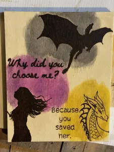 Fourth Wing Officially Licensed Why Did You Choose Me? Sign